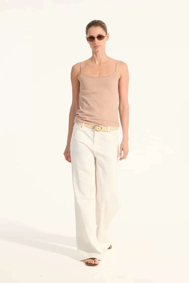 Musculosa de algodón y spandex de corte ajustado de Portsaid en Tops para argentina