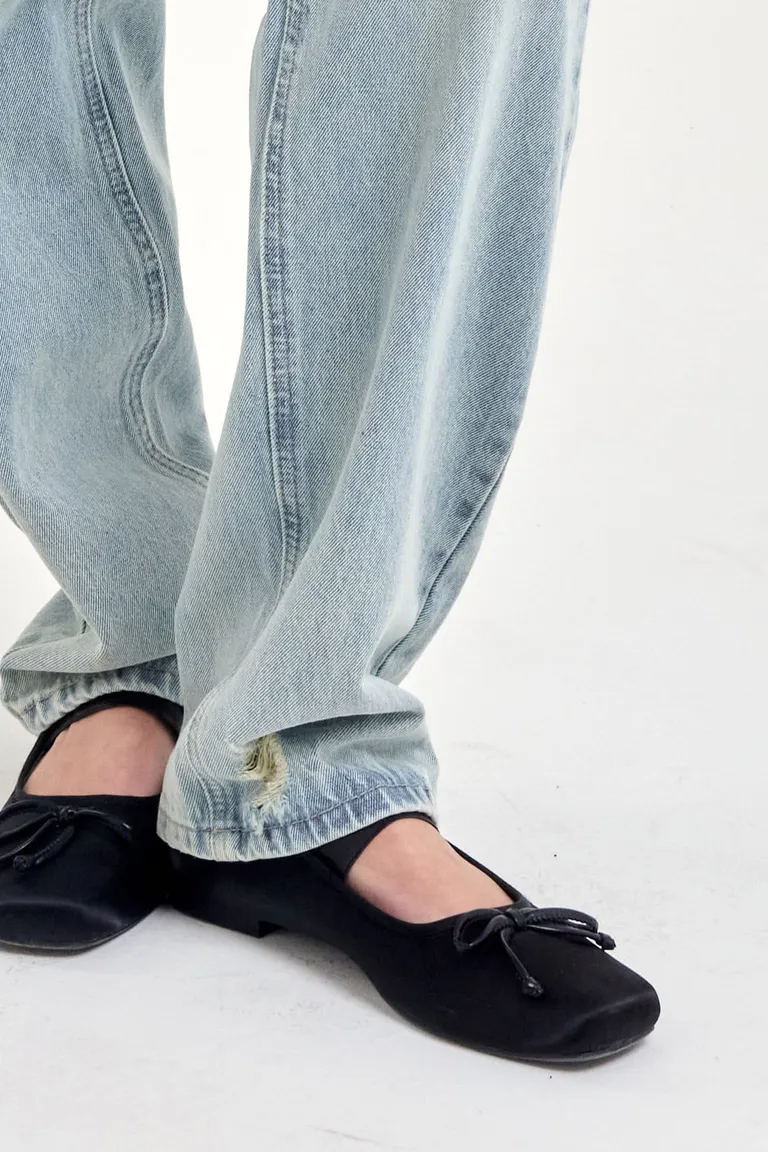 Pantalones de mezclilla de tiro medio y pierna recta con lavado artesanal de 47 Street en Pantalones para argentina