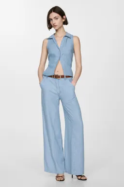 Camisa lyocell abertura de Mango en Camisas para argentina