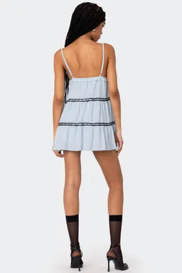 Mini vestido angelica con volantes de Edikted en Vestidos para argentina