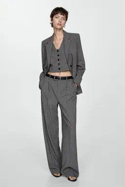 Pantalón traje raya diplomática de Mango en Pantalones para argentina