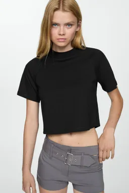 Remera algodón con costuras de Mango en Remeras para argentina