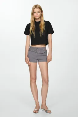 Remera algodón con costuras de Mango en Remeras para argentina