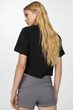 Remera algodón con costuras de Mango en Remeras para argentina