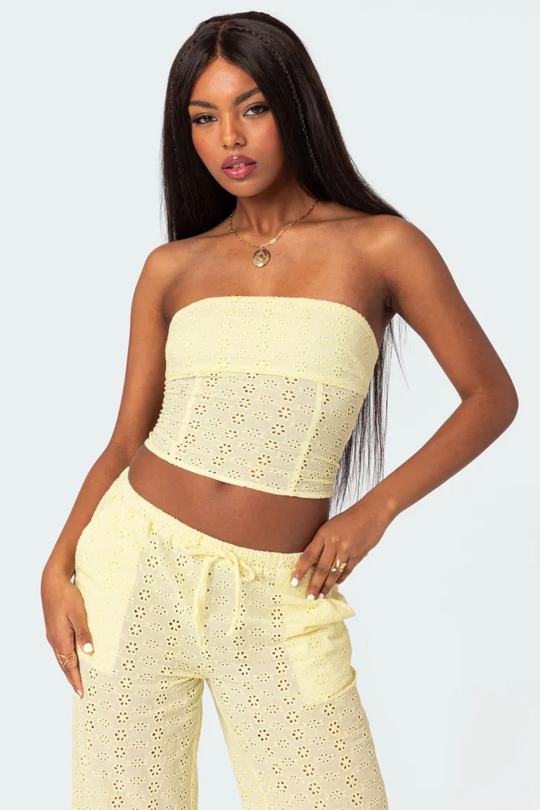 Corset algodón lemon lacey de Edikted en Tops para argentina