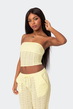 Corset algodón lemon lacey de Edikted en Tops para argentina