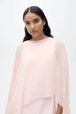 Capa larga semitransparente de Mango en Capas y Ponchos para argentina