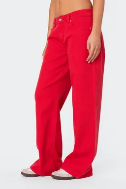Roman jeans tiro bajo slouchy de Edikted en Pantalones para argentina