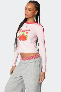 Remera manga larga peachy de Edikted en Remeras para argentina