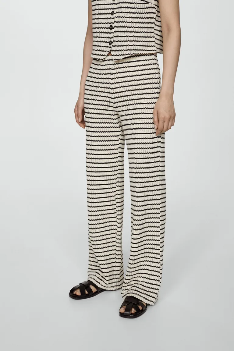 Pantalón crochet rayas de Mango en Pantalones para argentina