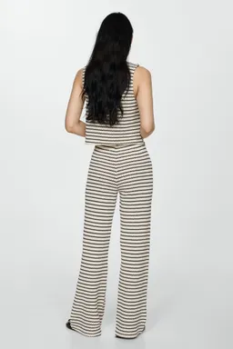 Pantalón crochet rayas de Mango en Pantalones para argentina