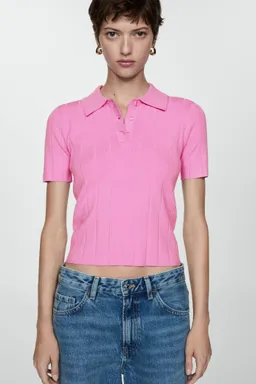 Remera cuello polo de Mango en Remeras para argentina