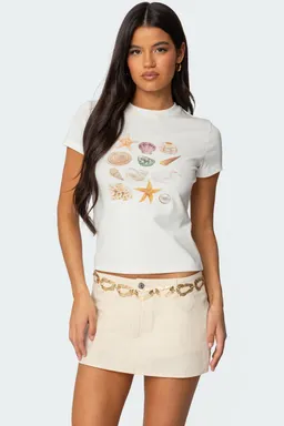Remera estampada con caracoles de Edikted en Remeras para argentina