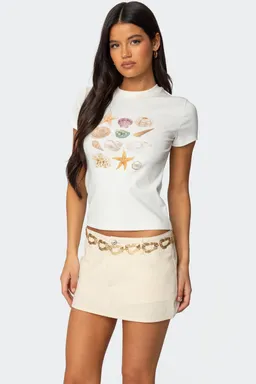 Remera estampada con caracoles de Edikted en Remeras para argentina