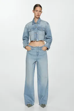 Jeans wideleg deshilachados de Mango en Pantalones para argentina