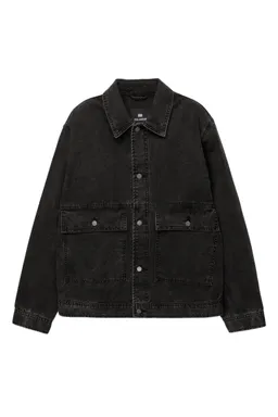 Campera de jean negra de Pull&Bear en Abrigos y Camperas para argentina