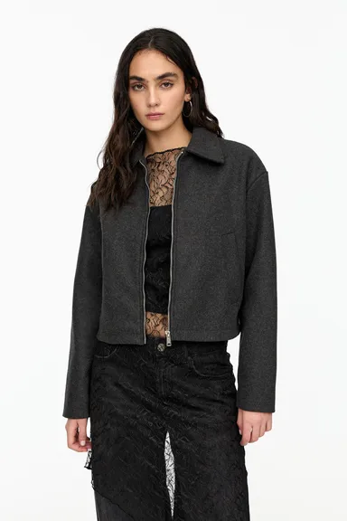 Campera cropped soft touch