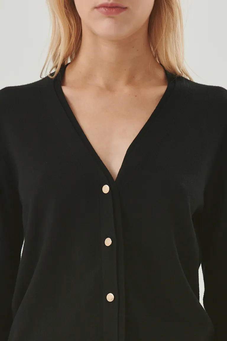 Cardigan negro de corte clásico y diseño elegante de Sweet en Chaquetas para argentina