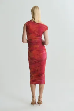 Vestido midi floral asimétrico de Mango en Vestidos para argentina