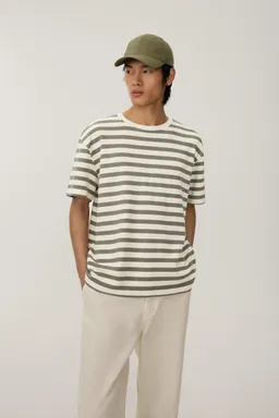 Remera rayada texturizada de Lefties en Remeras y Polos para argentina