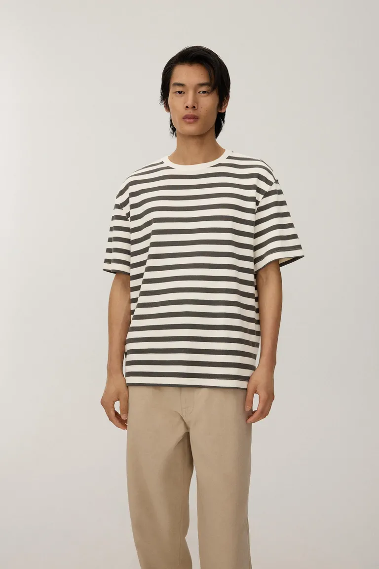 Remera rayada texturizada de Lefties en Remeras y Polos para argentina