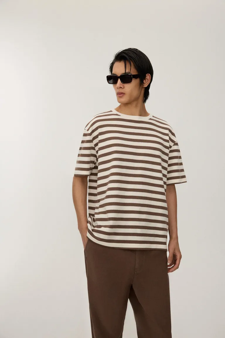 Remera rayada texturizada de Lefties en Remeras y Polos para argentina