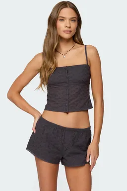 Top shaya botones bordado de Edikted en Tops para argentina