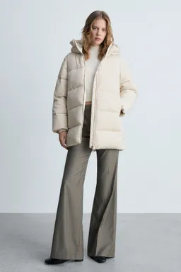 Anorak midi acolchado capucha de Mango en Chaquetas para argentina