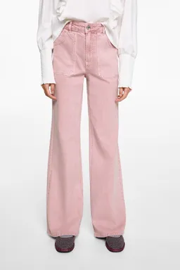 Pantalón recto con bolsillos de Mango Teen en Pantalones para argentina