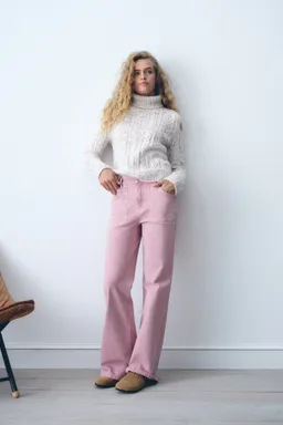 Pantalón recto con bolsillos de Mango Teen en Pantalones para argentina