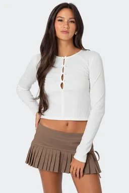 Top pointelle cut out lazo de Edikted en Tops para argentina