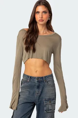 Crop top transparente crudo de Edikted en Tops para argentina