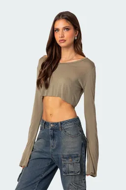 Crop top transparente crudo de Edikted en Tops para argentina