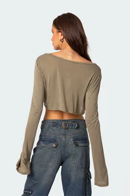 Crop top transparente crudo de Edikted en Tops para argentina