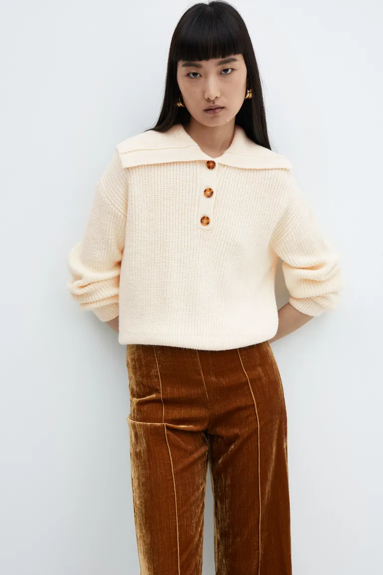 Jersey abotonado cuello de Mango en Buzos y Sweaters para argentina
