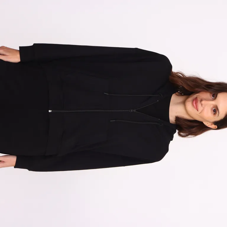 Chaqueta negra de corte regular y estilo clásico con capucha de Yagmour en Chaquetas para argentina