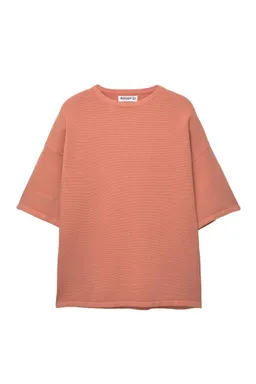 Camiseta punto manga corta oversize de Pull&Bear en Buzos y Sweaters para argentina