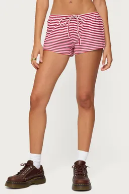 Shorts jaine con cordón rayas de Edikted en Shorts para argentina