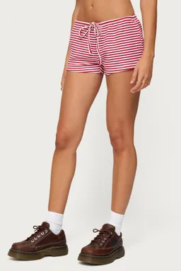 Shorts jaine con cordón rayas de Edikted en Shorts para argentina