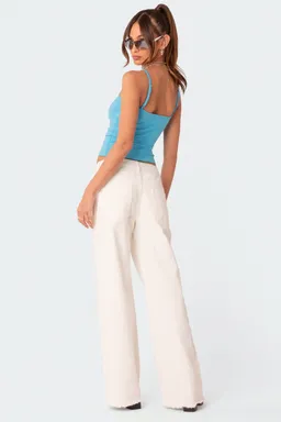 Jeans tiro bajo pierna recta de Edikted en Pantalones para argentina