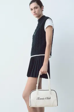 Bolso hombro mensaje estampado de Mango en Bolsos y Carteras para argentina