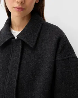 Abrigo corto lana manteco de Bershka en Chaquetas para argentina