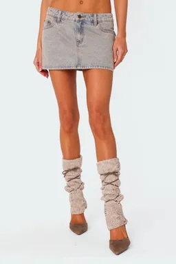 Mini falda denim vintage lavado de Edikted en Faldas para argentina