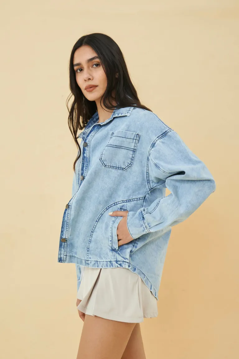 Chaqueta de jean con diseño moderno y detalles de estilo de Apricot en Chaquetas para argentina