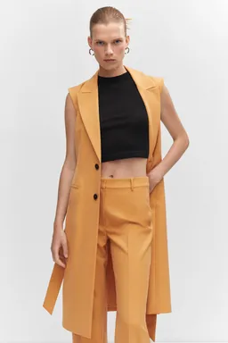 Pantalón recto con pinzas de Mango en Pantalones para argentina