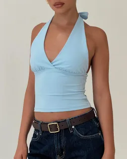 Top halter whimsy azul de Princess Polly en Tops para argentina