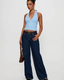 Top halter whimsy azul de Princess Polly en Tops para argentina