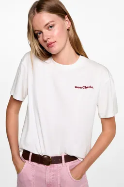 Remera estampada algodón de Mango Teen en Remeras para argentina