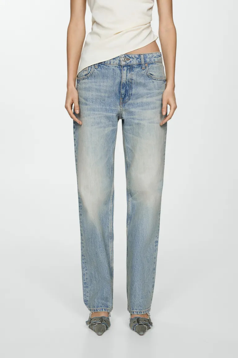 Jeans rectos tiro bajo de Mango en Pantalones para argentina