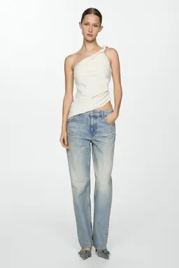 Jeans rectos tiro bajo de Mango en Pantalones para argentina